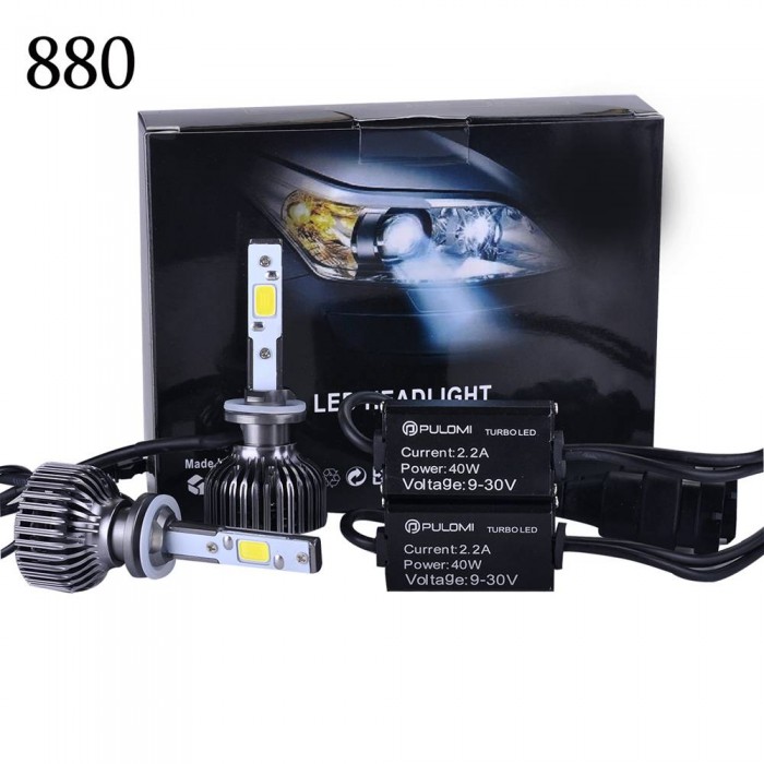 880 881 7200LM 80W CREE LED Lamp Headlight Kit Car Beam Bulbs 6000k White 12V