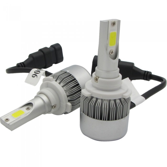72W 7200lm 2 Sides COB LED Headlight Kits 9005 High Low Beams 6000K Bulbs White