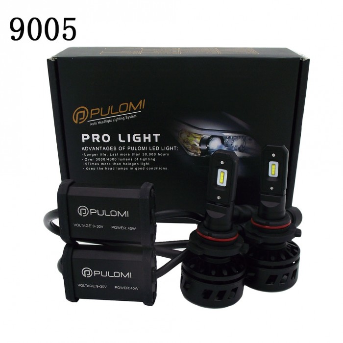 80W 19200lm 2 Sides CSP LED Headlight Kits 9005 High Low Beam 6000K Bulbs 12V