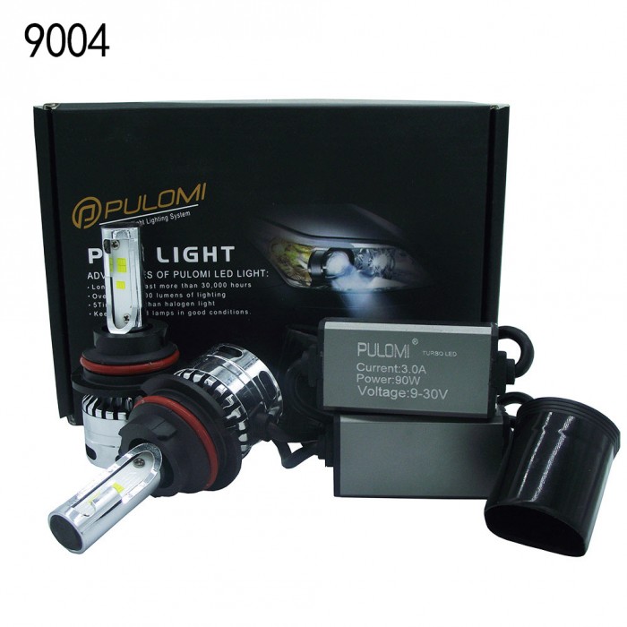 180W 19200lm 2 Sides CSP LED Headlight Kits HB1 9004 Hi/Low Beam 6000K Bulbs