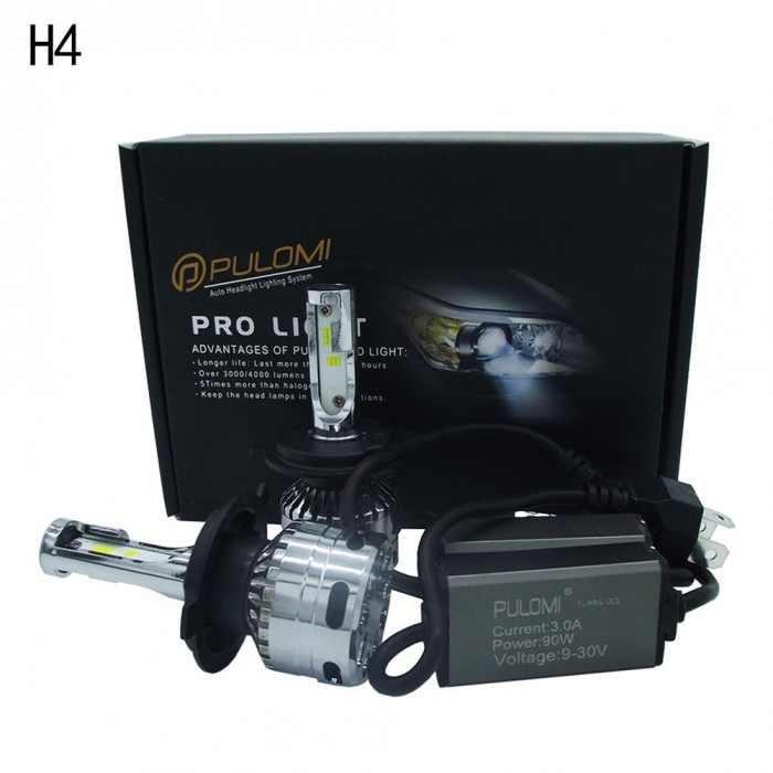 180W 19200lm 2 Side CSP LED Headlight Kits H4 9003 HB2 Hi/Low Beam 6000K Bulb