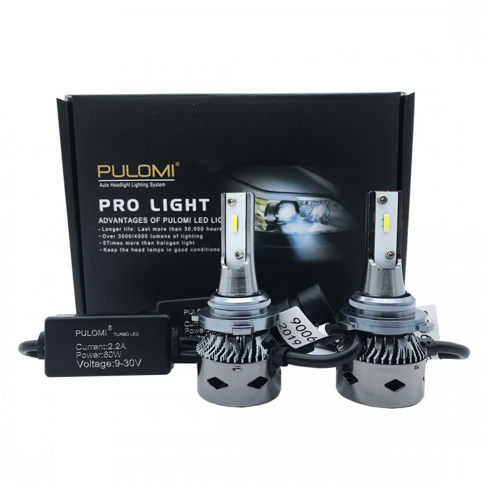 120W 19200lm 2 Sides CSP LED Headlight Kits 9006 HB4 High Low Beam 6000K Bulb