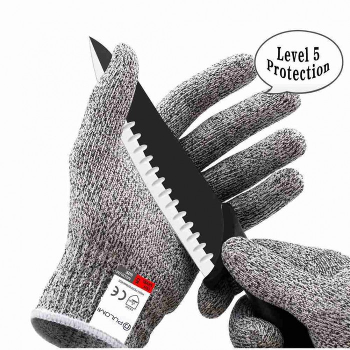 GV01 Cut Resistant Gloves Anti-Cutting Food Grade Level 5 Kitchen Butcher Protection