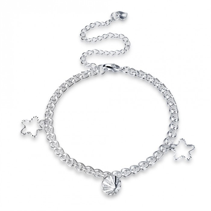 SA066 Fashion Silver Jewelry Charms Foot Chain Anklet Ankle Bracelet