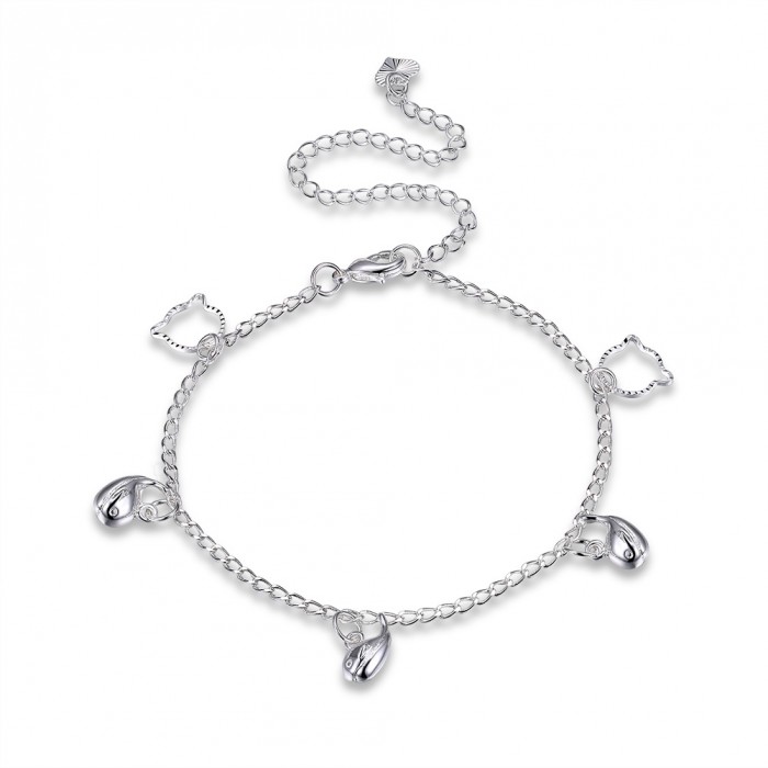 SA070 Fashion Silver Jewelry Charms Foot Chain Anklet Ankle Bracelet