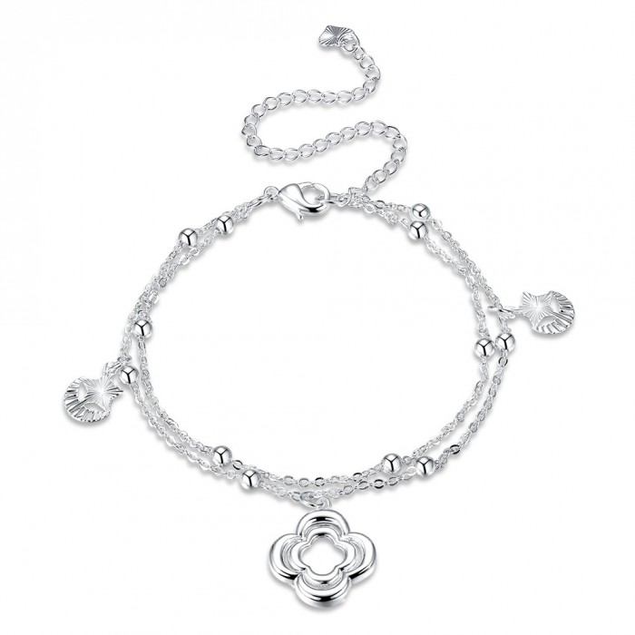 SA076 Fashion Silver Jewelry Charms Foot Chain Anklet Ankle Bracelet