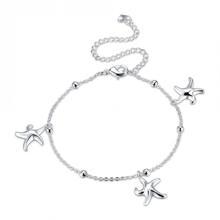 SA078 Fashion Silver Jewelry Charms Foot Chain Anklet Ankle Bracelet