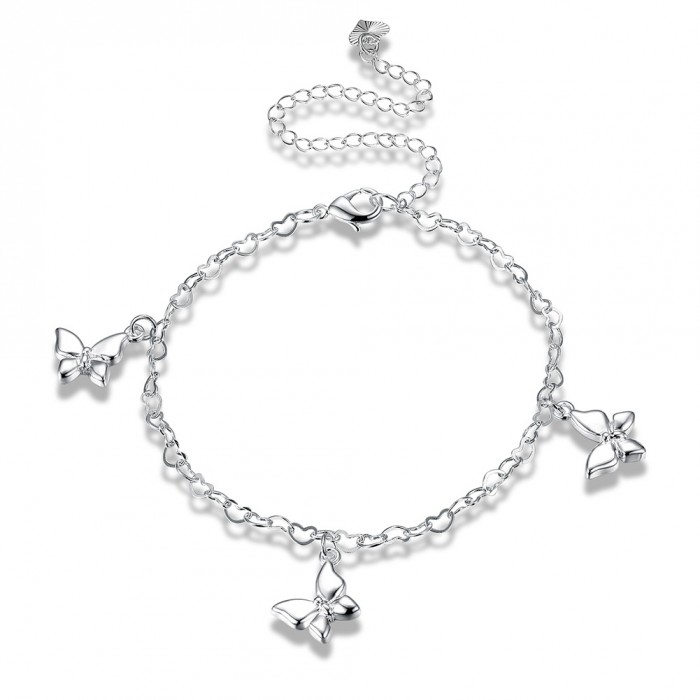 SA108 Fashion Silver Jewelry Charms Foot Chain Anklet Ankle Bracelet