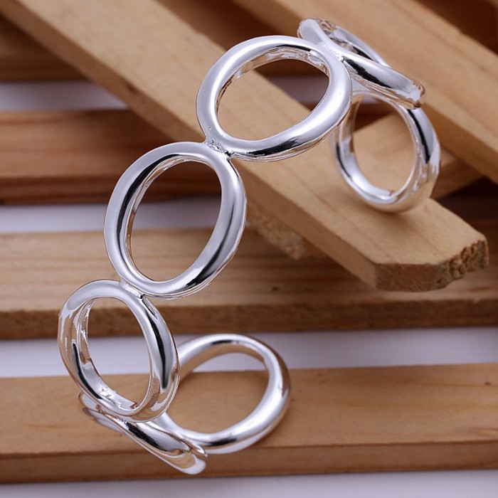 SK013 Fashion Silver Jewelry O Bangles Bracelet