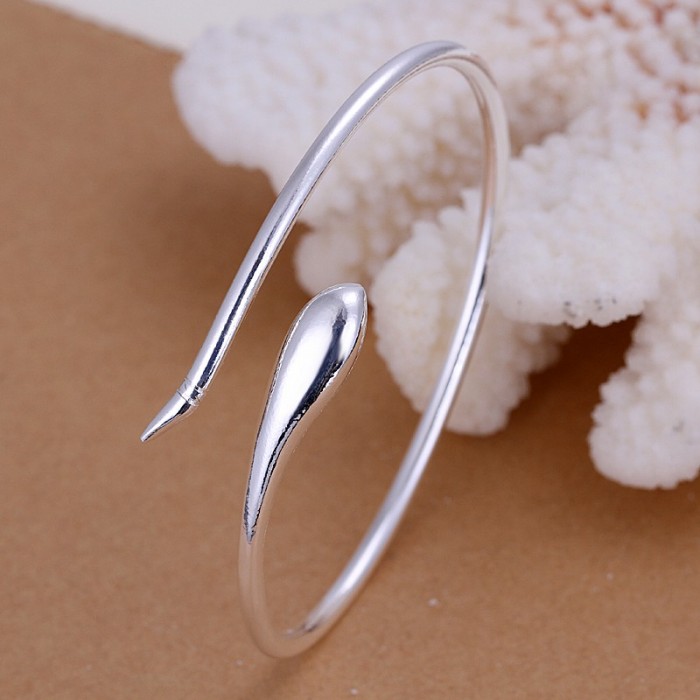 SK110 Fashion Silver Jewelry Snake Bangles Bracelet