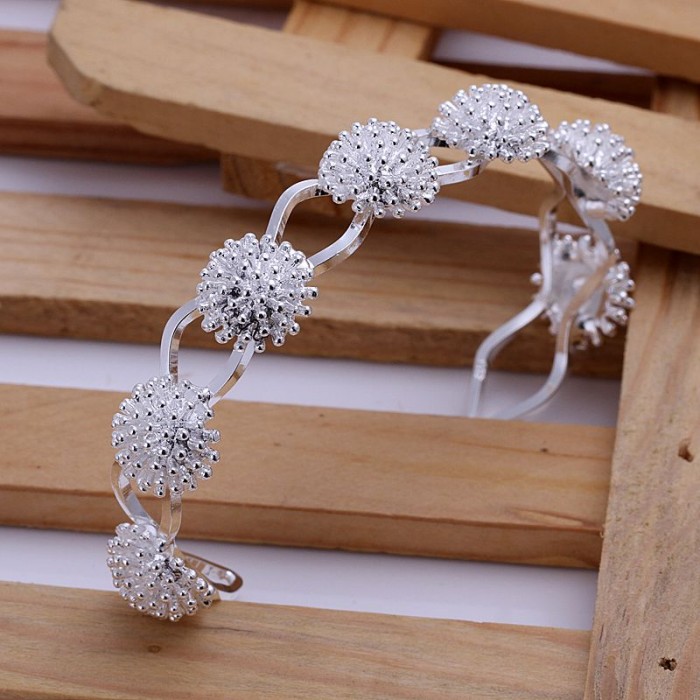 SK141 Fashion Silver Jewelry Firework Bangles Bracelet