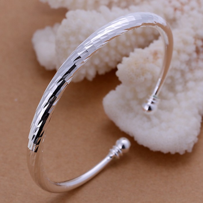 SK158 Fashion Silver Jewelry Bright Bangles Bracelet