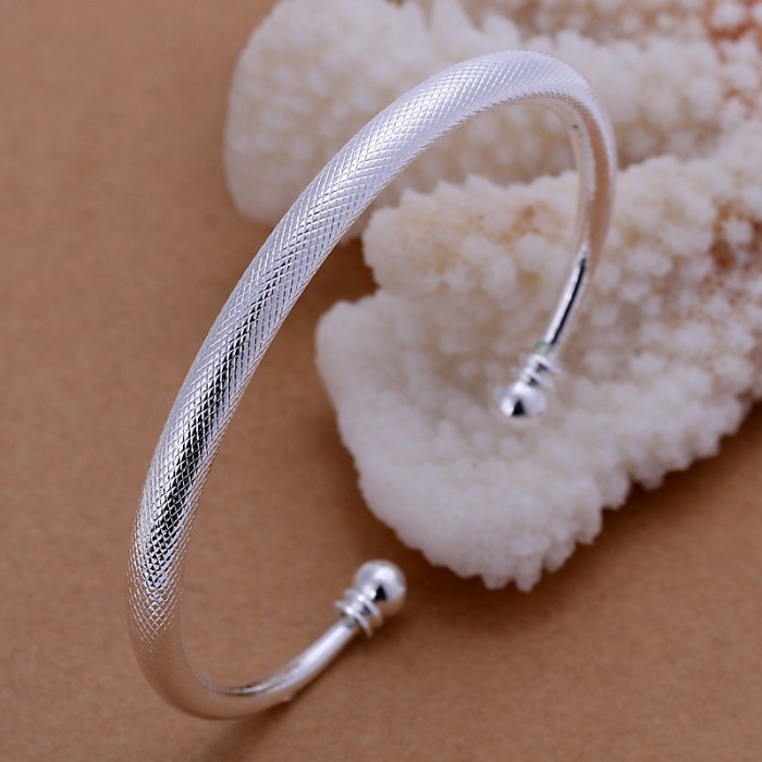 SK159 Fashion Silver Jewelry Easy Open Bangles Bracelet
