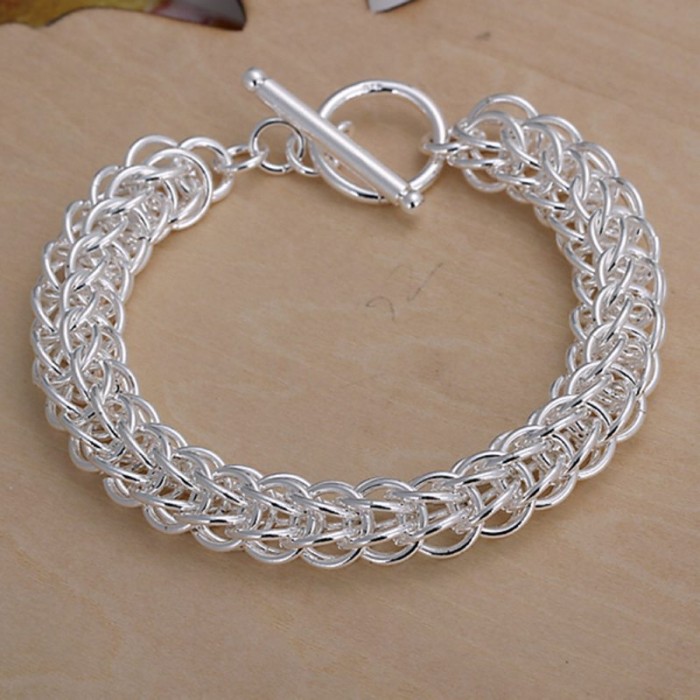 SH016 Fashion Silver Jewelry Circel T-O Bracelet For Women