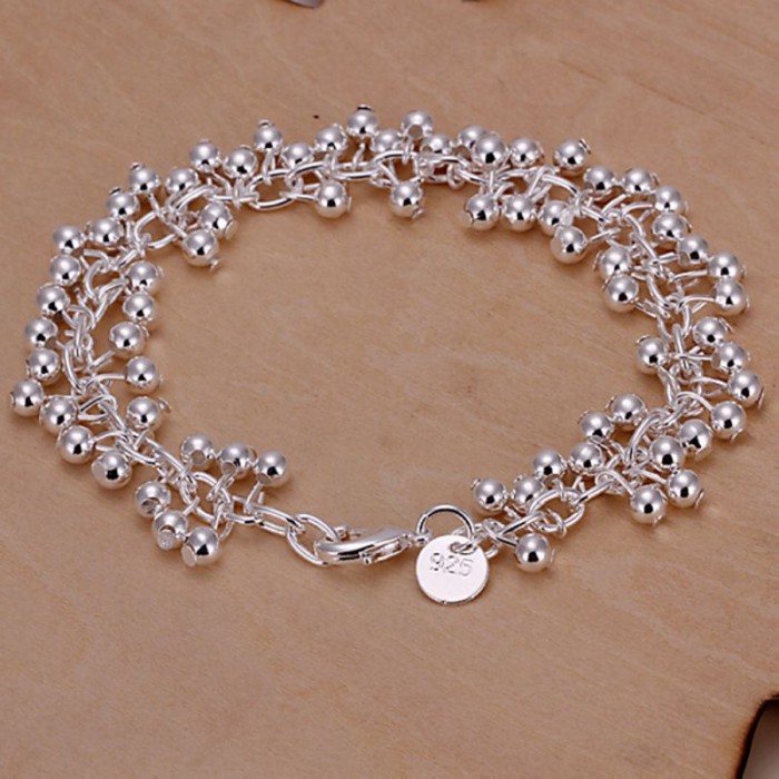 SH017 Fashion Silver Jewelry Bright Grape Bracelet For Women