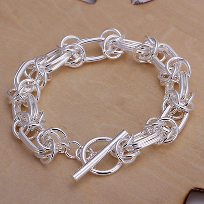 SH025 Fashion Silver Jewelry Dragon T-O Bracelet For Women