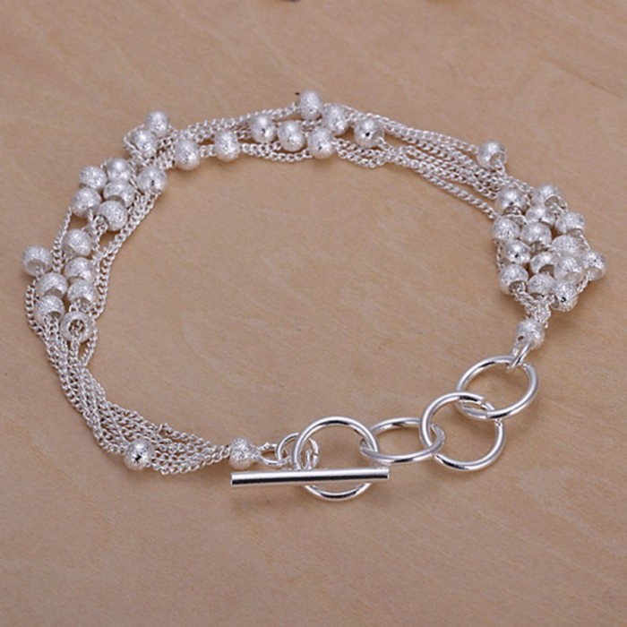 SH030 Fashion Silver Jewelry Chain Frosted Bracelet For Women