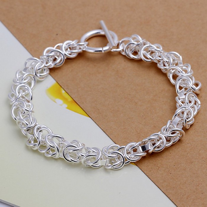 SH033 Fashion Silver Jewelry Dragon T-O Bracelet For Women