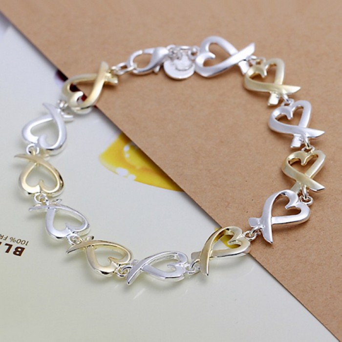 SH047 Fashion Silver Jewelry Gold Kelp Bracelet For Women