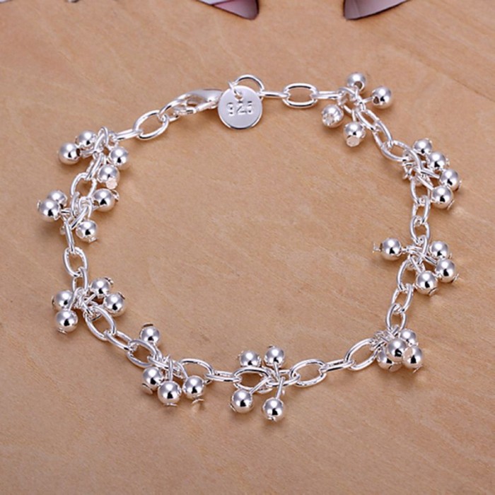 SH085 Fashion Silver Jewelry Bright Grape Bracelet For Women