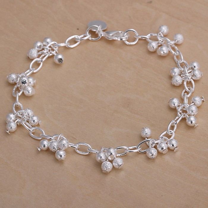 SH087 Fashion Silver Jewelry Frosted Grape Bracelet For Women