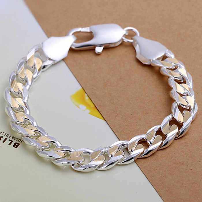 SH113 Hot Silver Men Jewelry Gold 10M Chain Bracelet For Women