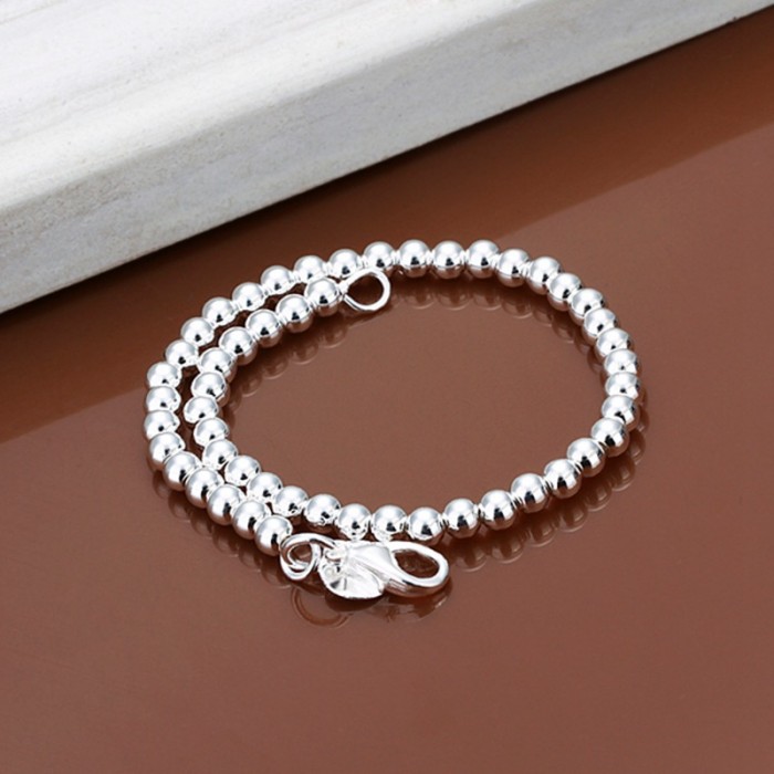 SH114 Fashion Silver Jewelry 6MM Ball Bracelet For Women