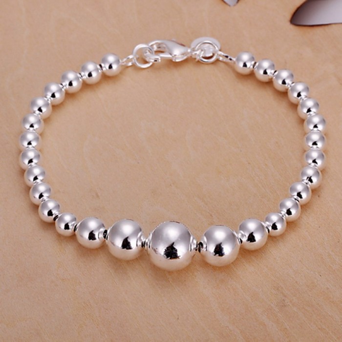 SH165 Fashion Silver Jewelry Bright Beads Bracelet For Women