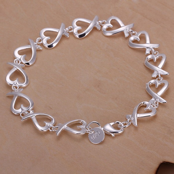 SH177 Fashion Silver Jewelry Kelp Link Bracelet For Women