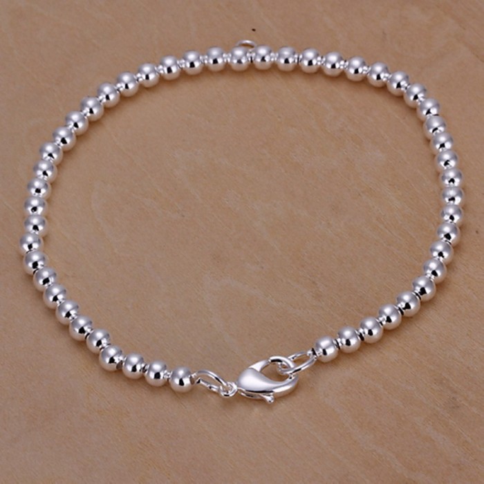 SH198 Fashion Silver Jewelry 4MM Beads Bracelet For Women