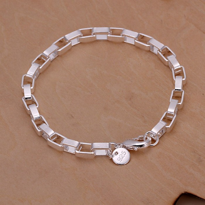 SH203 Fashion Silver Jewelry Chain Bracelet For Women Men