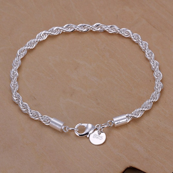 SH207 Fashion Silver Jewelry Rope Chain Bracelet For Women
