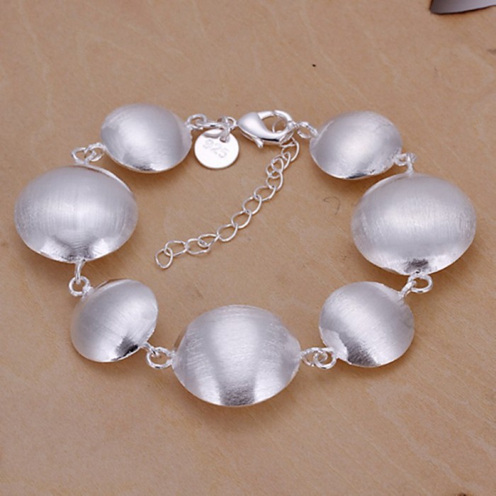 SH208 Fashion Silver Jewelry Bright Round Bracelet For Women