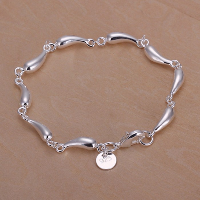 SH209 Fashion Silver Jewelry Waterdrop Link Bracelet For Women