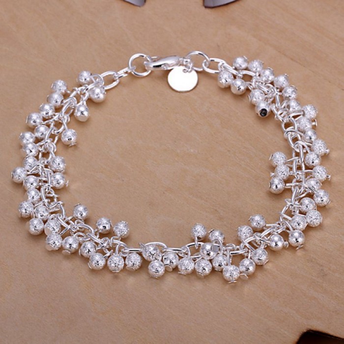 SH232 Fashion Silver Jewelry Frosted Grape Bracelet For Women
