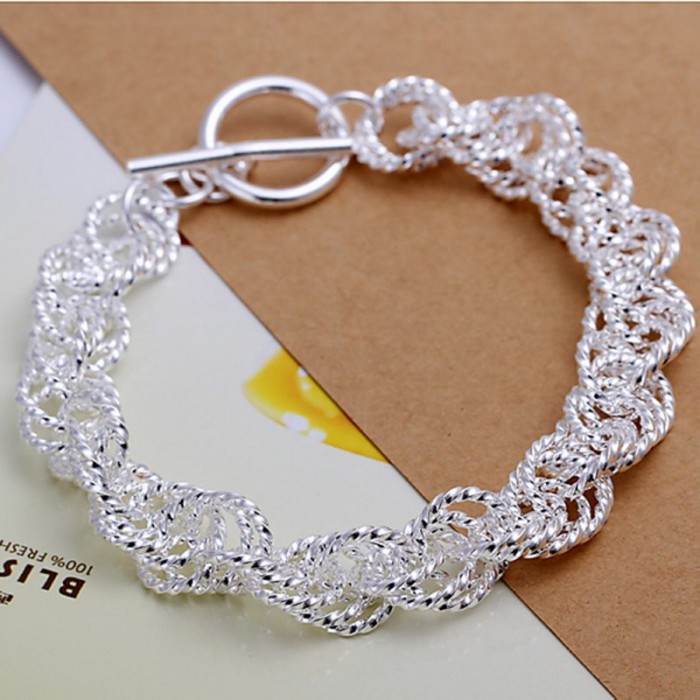 SH240 Fashion Silver Jewelry Bright Circel Bracelet For Women