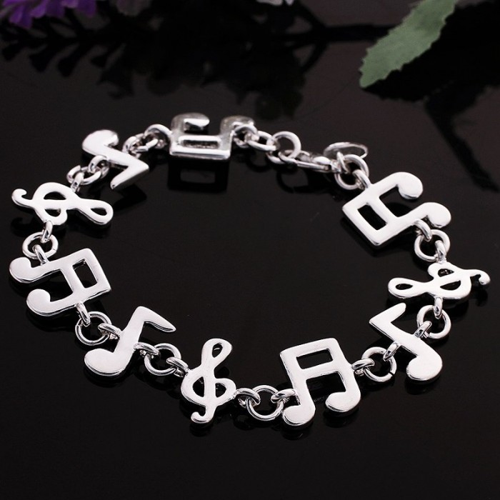 SH242 Fashion Silver Jewelry Music Bracelet For Women