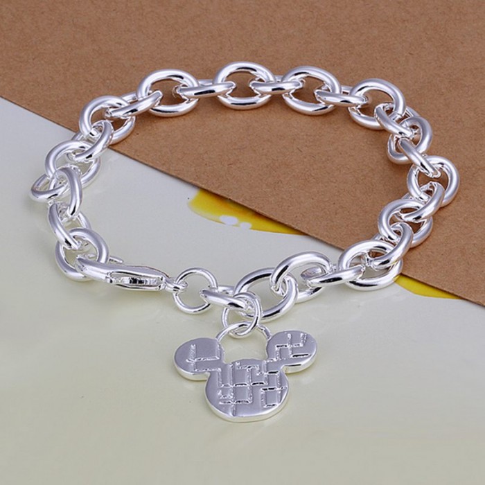SH289 Fashion Silver Jewelry Charm Chain Bracelet For Women