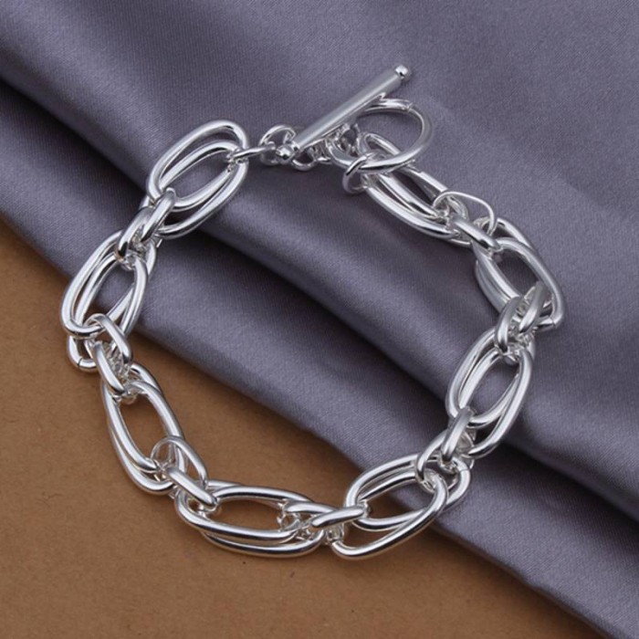 SH320 Fashion Silver Jewelry Grape Chain Bracelet For Women Men