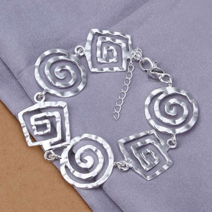 SH324 Fashion Silver Jewelry Thread Link Bracelet For Women