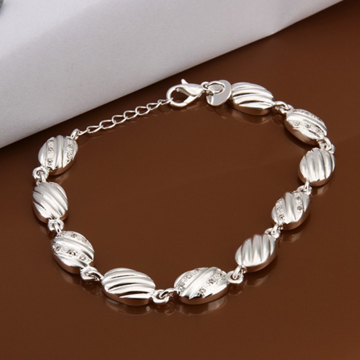 SH330 Fashion Silver Jewelry Oval Link Bracelet For Women