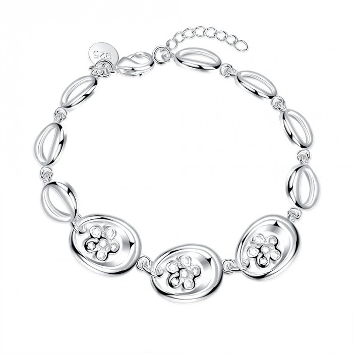 SH477 Fashion Silver Jewelry Butterfly Chain Bracelet For Women