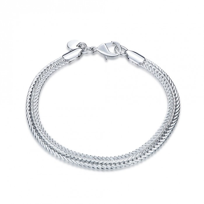 SH510 Fashion Silver Jewelry Chain Bracelet Men Women