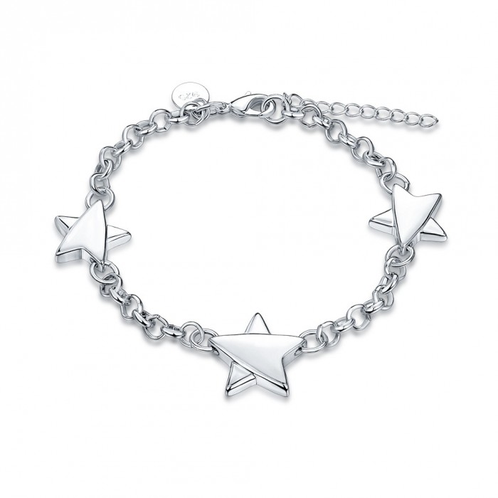SH520 Fashion Silver Jewelry Star Chain Bracelet For Women