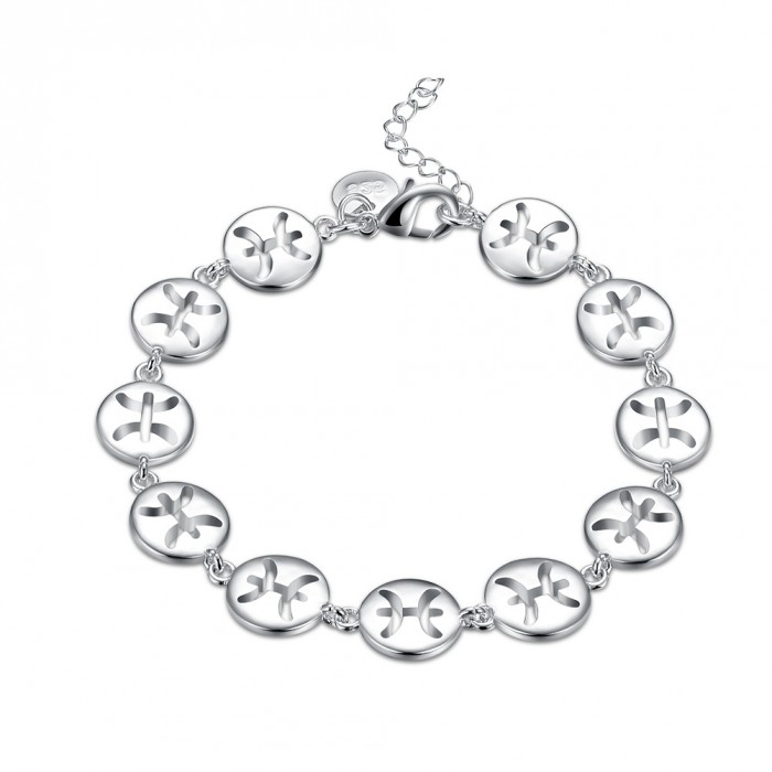 SH587 Fashion Silver Jewelry Chain Symbol Bracelet For Women