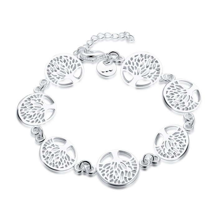 SH607 Fashion Silver Jewelry Tree Link Bracelet For Women