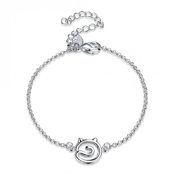 SH623 Fashion Silver Jewelry Cat Chain Bracelet For Women