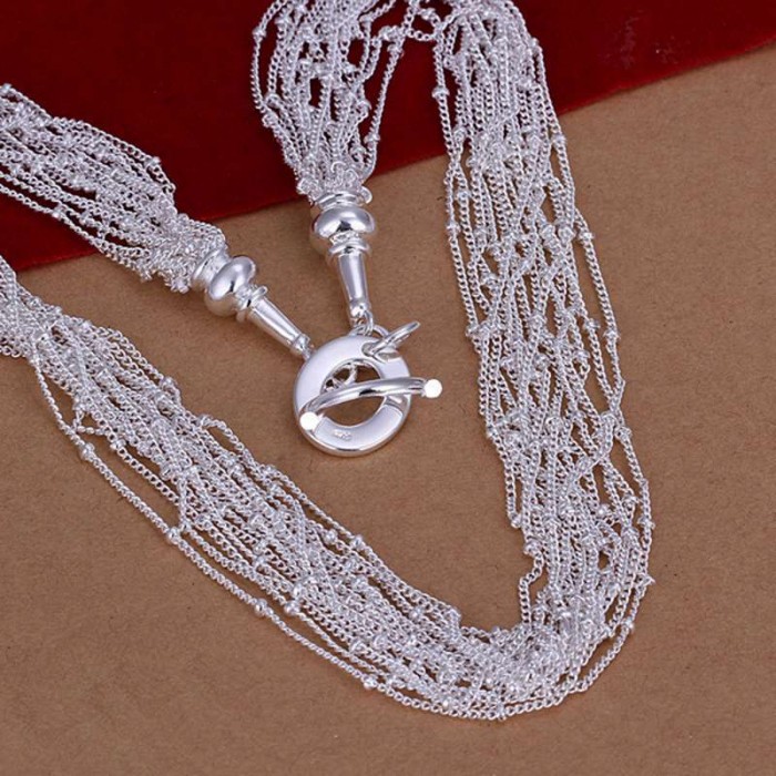 SN019 Fashion Silver Jewelry Chains Necklace For Women