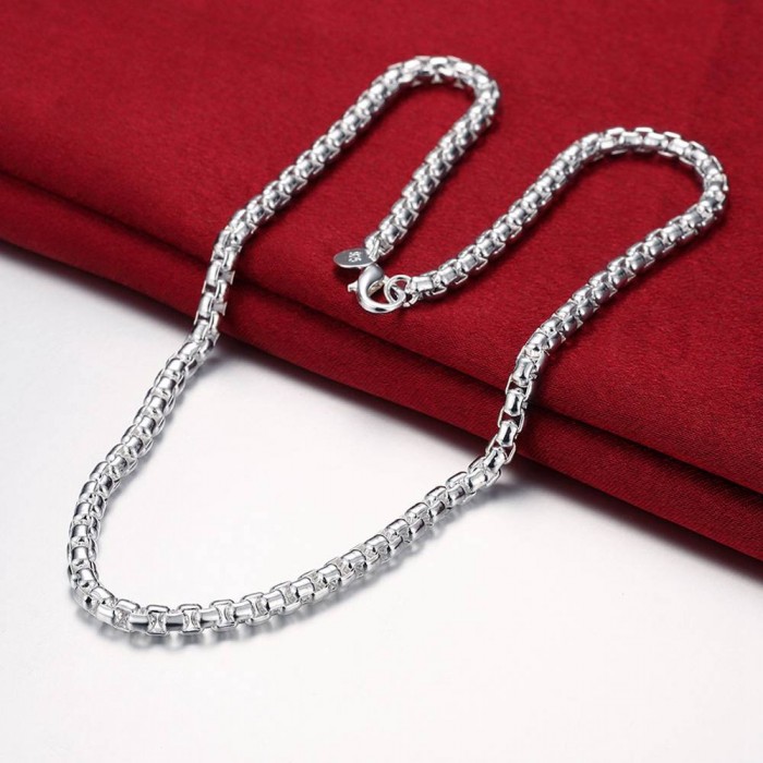 SN053 Hot Silver Men Jewelry 20inch Chain Necklace For Women