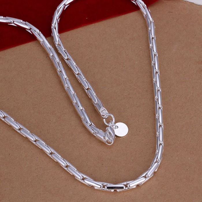 SN059 Hot Silver Jewelry 20inch Chain Necklace For Men Women